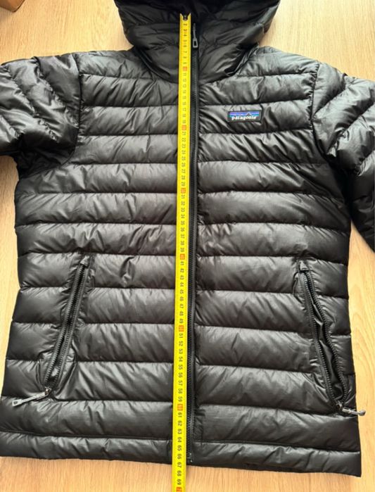 Geaca puffer de iarna impermeabila cu pene de gasca Patagonia neagra