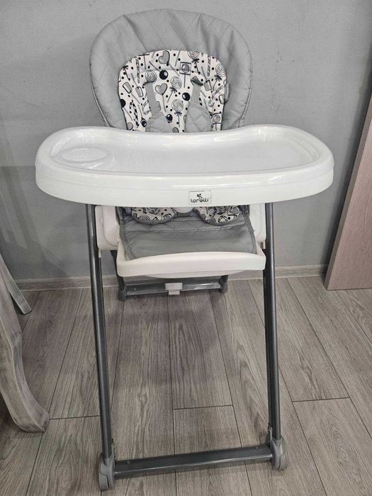 Столче за хранене lorelli - party cool grey leather