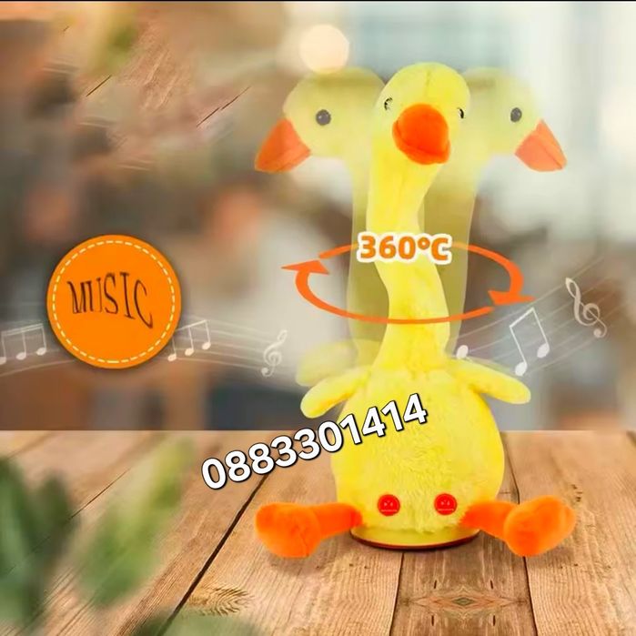 Танцуващо Пате, Пее, Повтаря думи, 30см