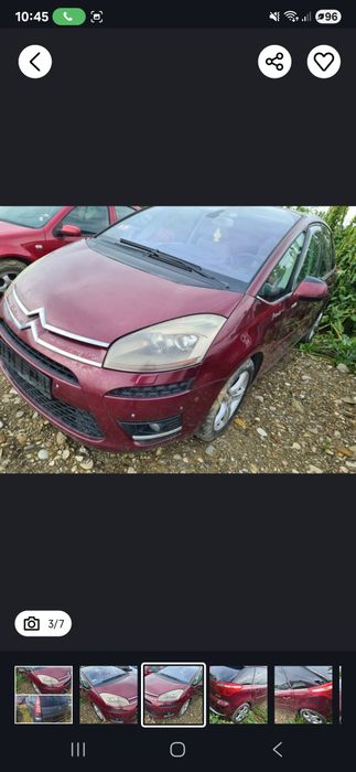 Capota Aripa stop far trager motor cutie grila  Citroen c4 piccaso