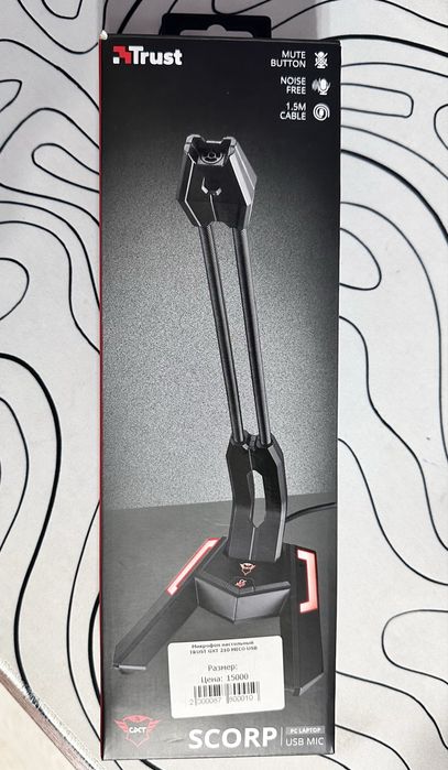 Микрофон настольный trust gtx 210 mico usb