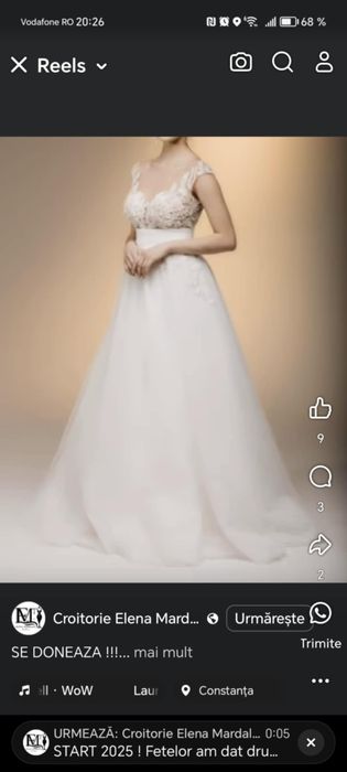 Rochie de mireasă mărimea S