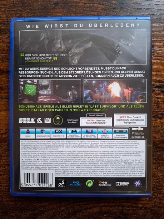 Joc Alien Isolation PS4/P55
