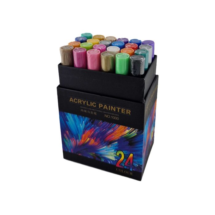 Set de 24 Markere cu vopsea Acrilica, varf de 3mm