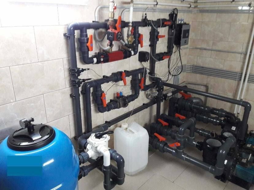 Установим для бассейнов оборудования системы фильтрации . Обслуживание