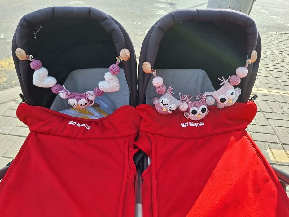 Количка за близнаци Baby monsters Easy twin