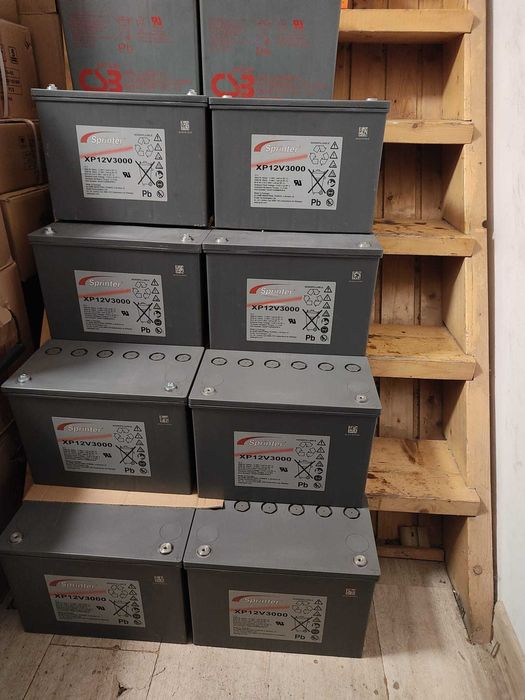 Acumulatori stationari AGM 65-100ah, baterii panou solar, UPS centrala