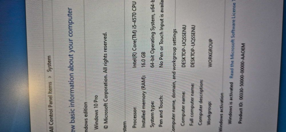 Unitate PC HP i5 4570 16gb ddr3 1600MHz 500GB Hdd   Nvidia 2GB GT610