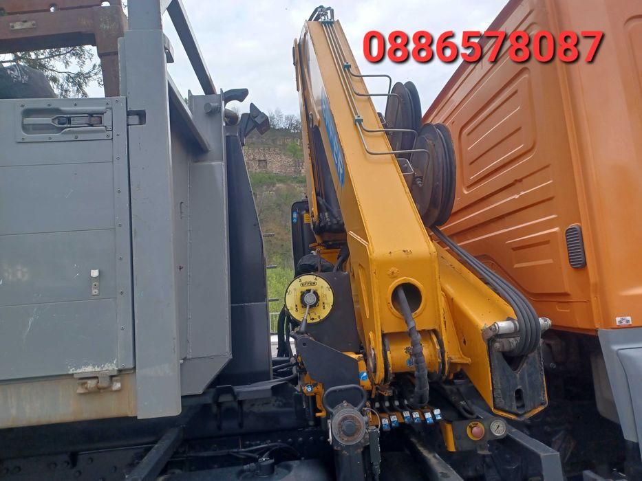 Транспорнти услуги с камион с кран с вишка и кантейнери под наем