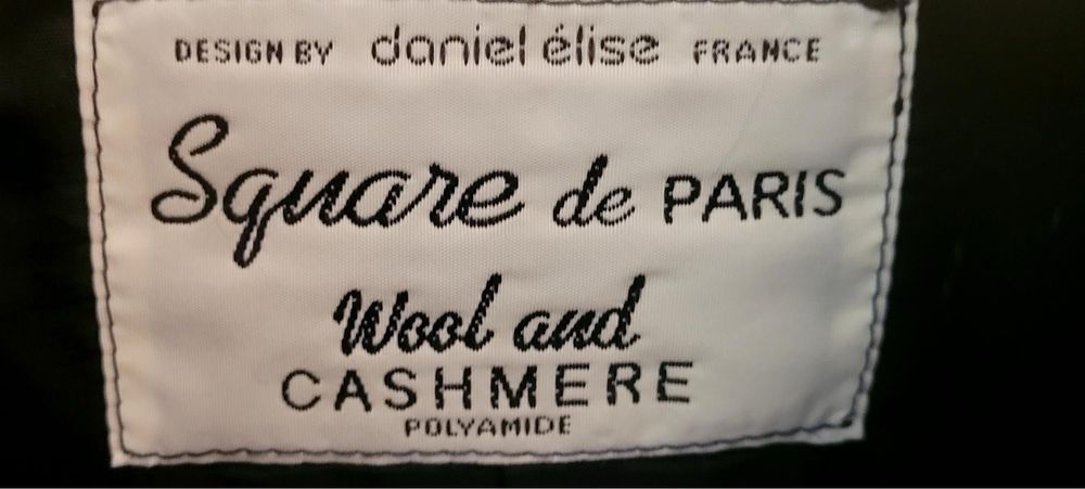 Palton din blana de vulpe si cashmire Paris