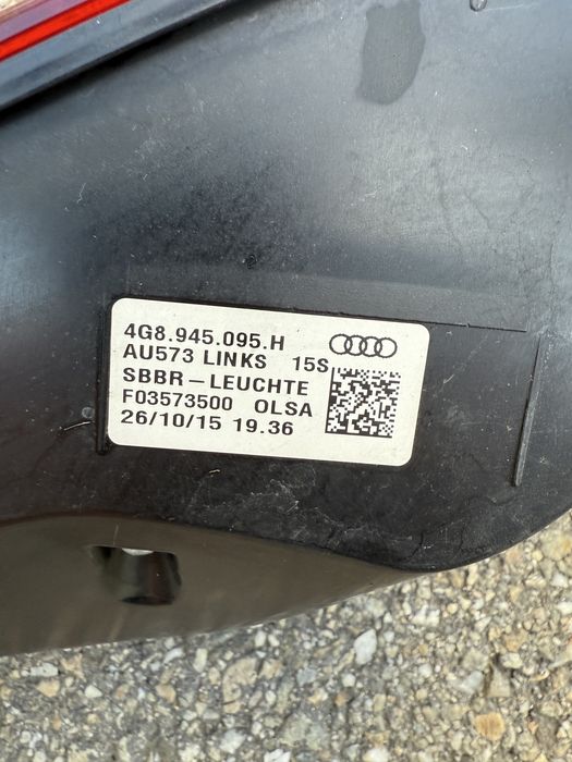 Stop spate lampa Audi A7