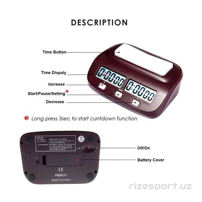 Цифровой шахматный таймер Leap 9907 - Шахматные Часы есть оптом