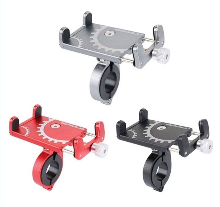 Suport metalic pentru telefon prindere bicicleta trotineta electrica sau moto scuter atv ( full metal aluminiu)
