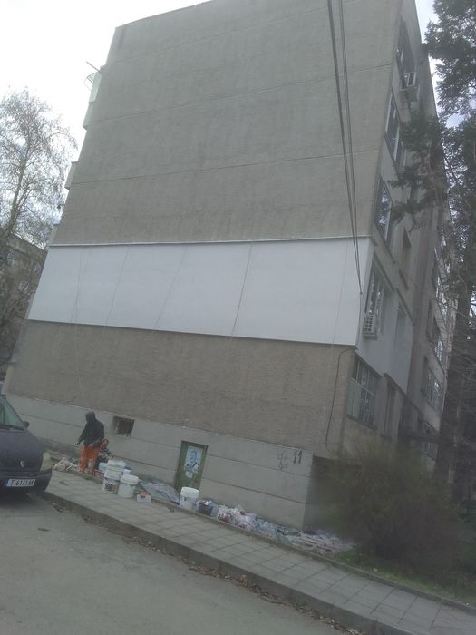 Саниране, монтаж на топло изолация, алпинисти.