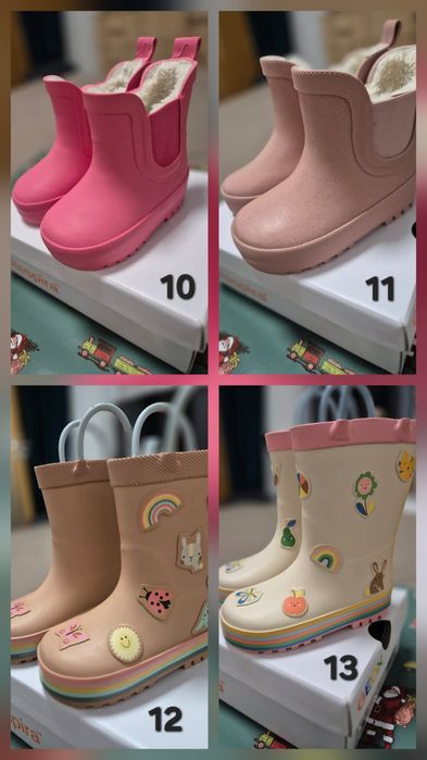 Cizme ploaie fetite