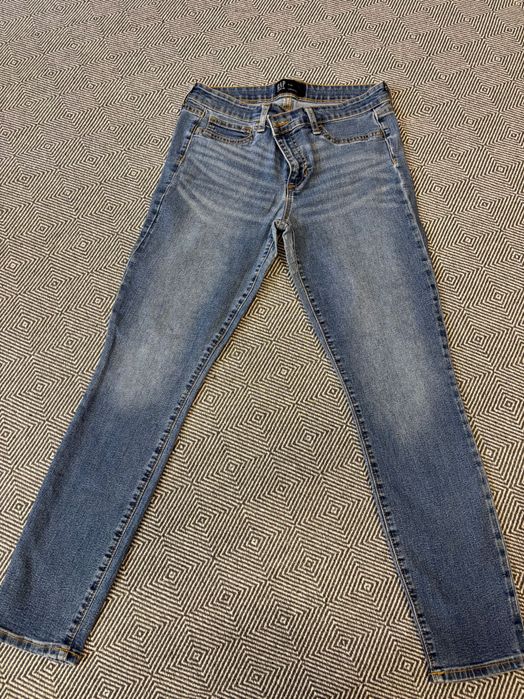 Синие джинсы б/у тонкие