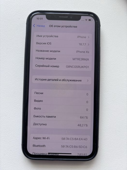 Срочно! Phone XS 64 GB Space Gray (Оригинал) полностью рабочий