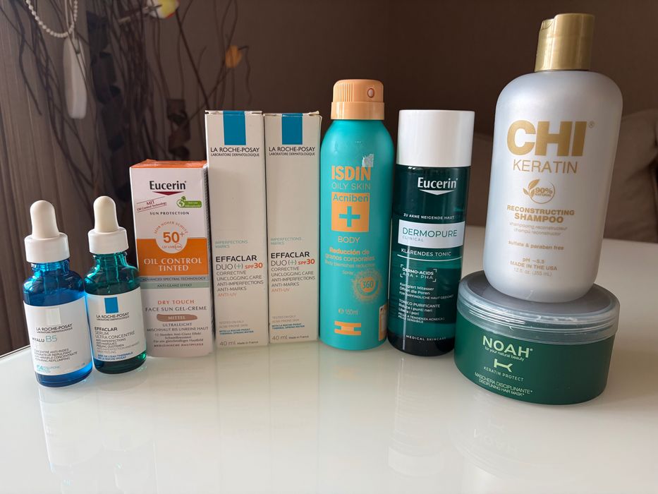 Козметика за лице La Roche Posay, Eucerin, ISDIN, CHI, NOAH