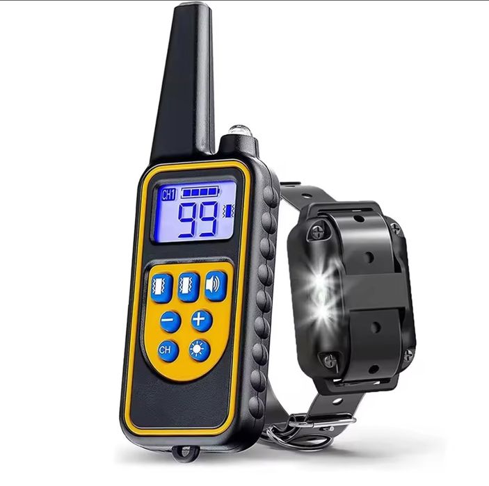 Zgarda electrica pentru dresaj, zgarda vibrații sunet soc și lanterna