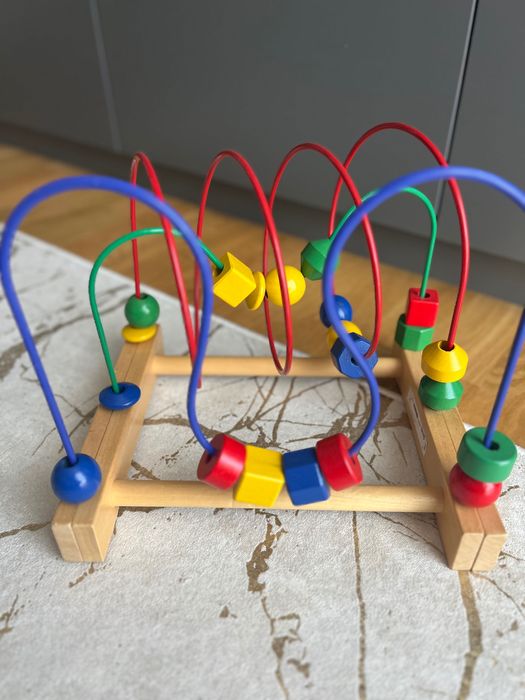 Икеа - дървена цветна броеница ( голяма)