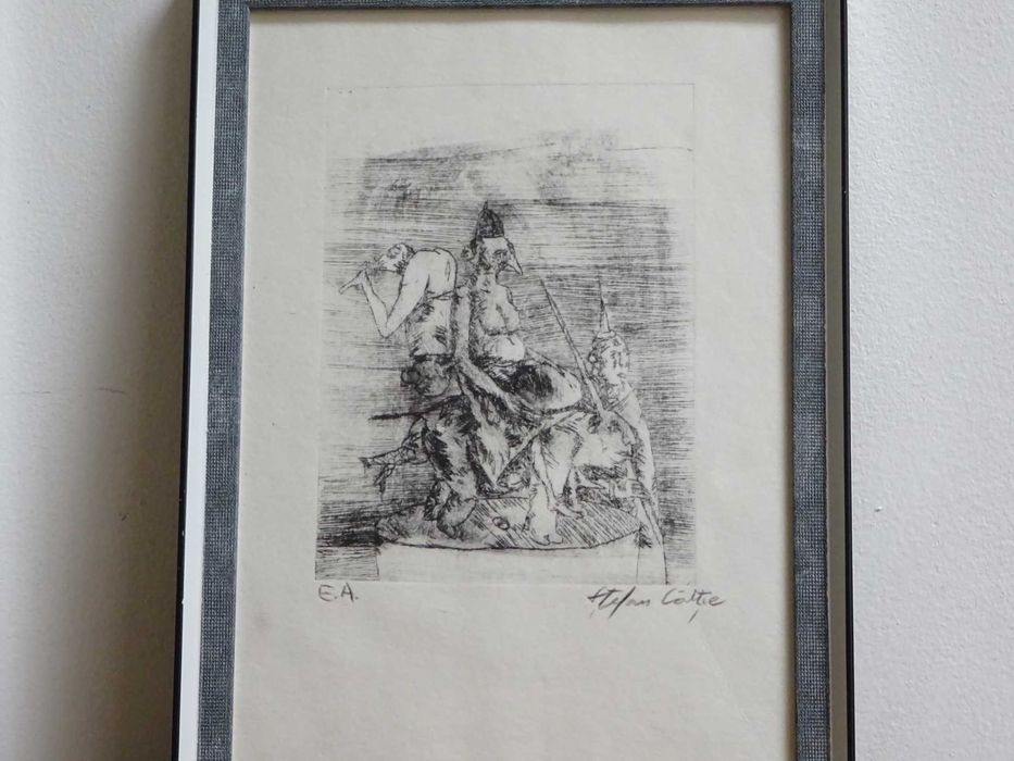 Gravura Stefan Caltia, ‘Circ’ - Tablou vechi deosebit