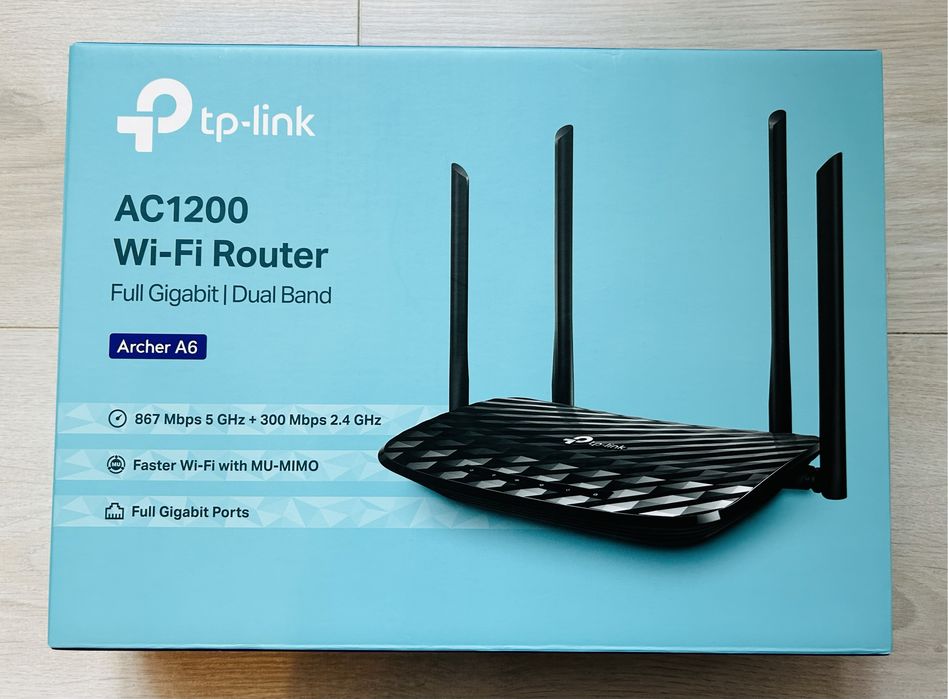 Router TP-LINK AC1200 Archer A6, dual band Wi-Fi