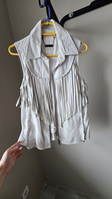 Дамски кожен елек