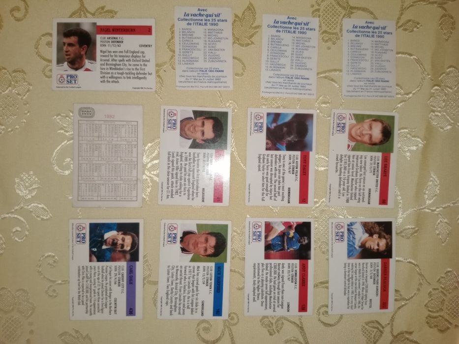 Картички на футболисти