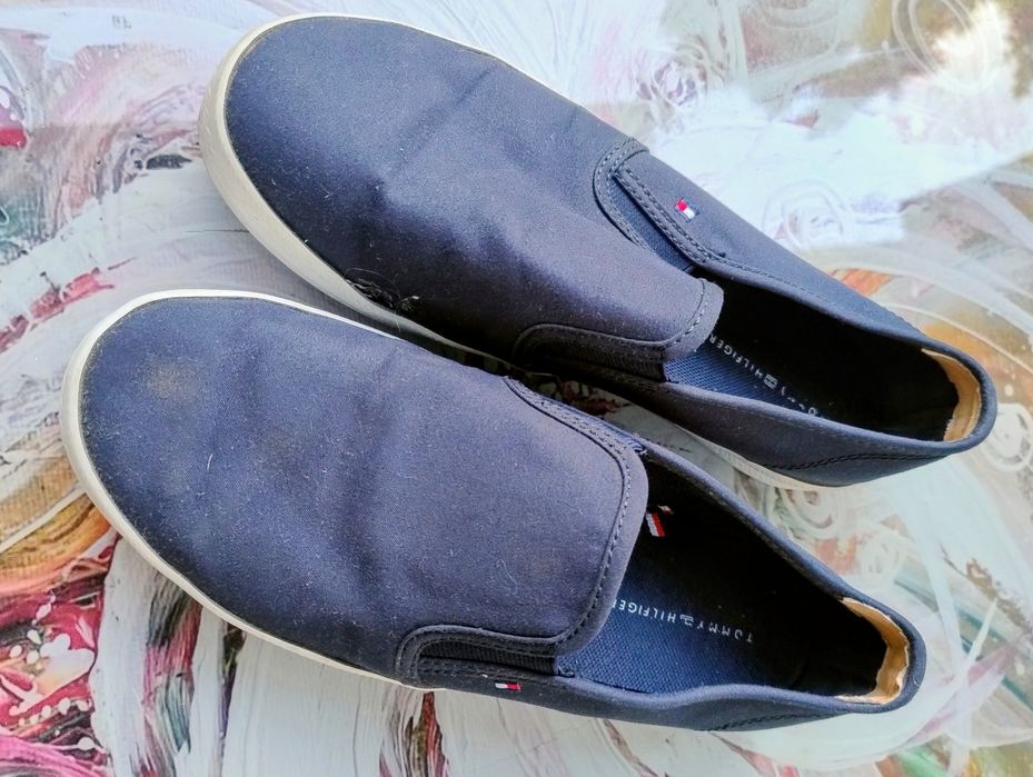 Запазени гуменки  Tommy Hilfiger, тъмно сини, номер 37 EU