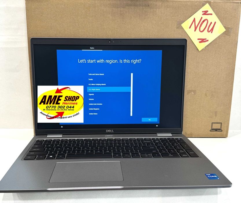 Laptop Dell Latitude 5520, 256GB SSD/8GB RAM, NOU!