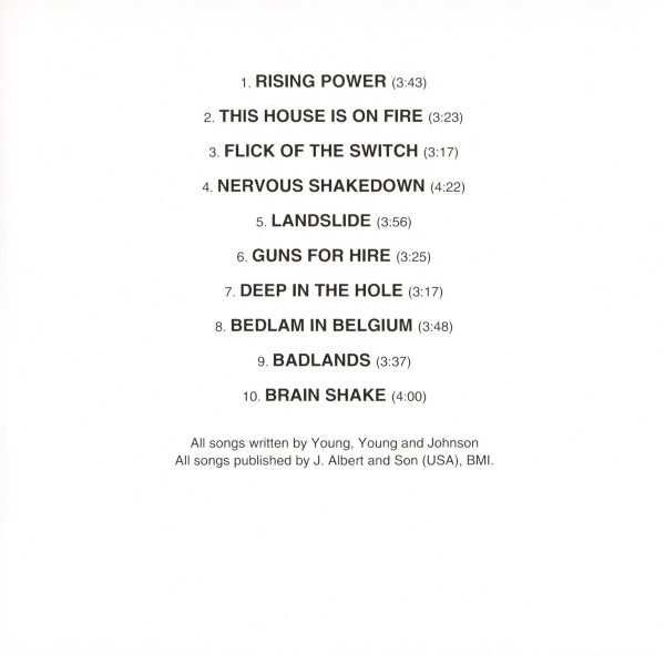 CD AC/DC - Flick of the Switch 1983