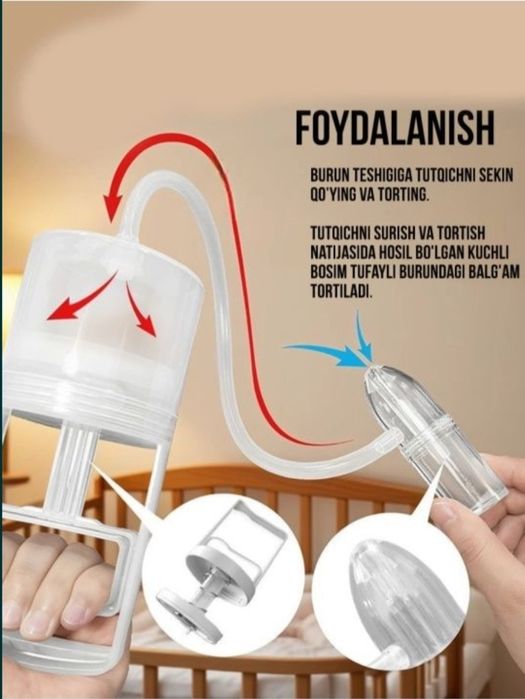 Аспиратор назальный для детей.