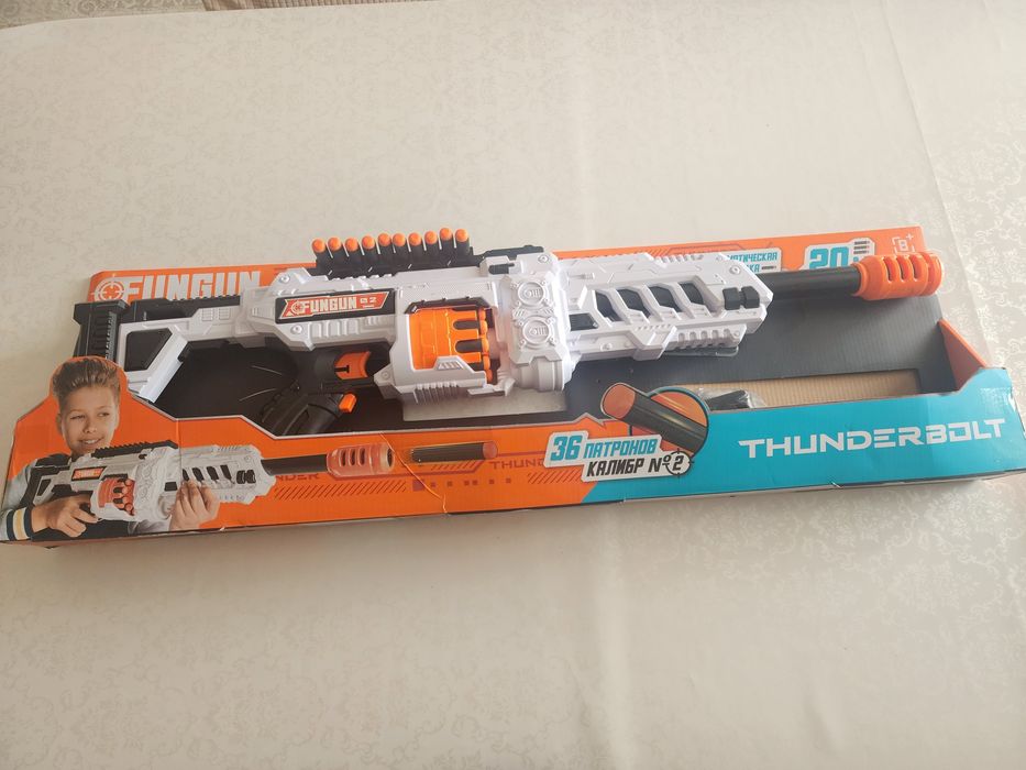 Бластер FUNGUN Thunderbolt+ маска в подарок