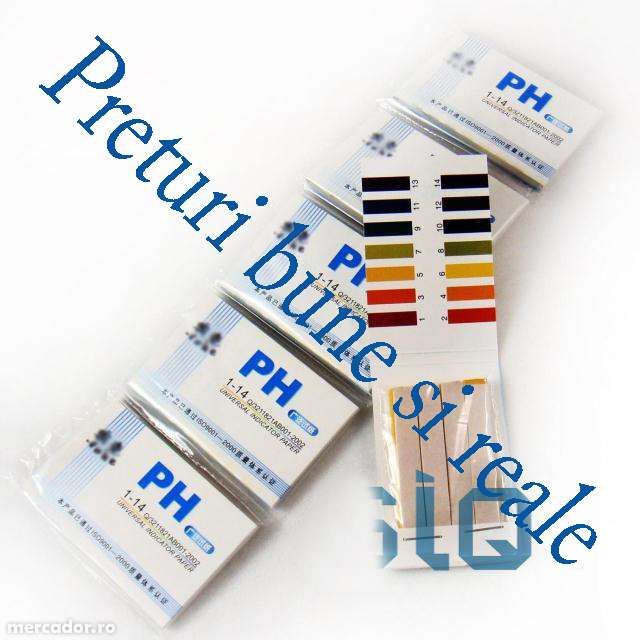 Test  PH , pentru lichide , 3 bucati 25 lei