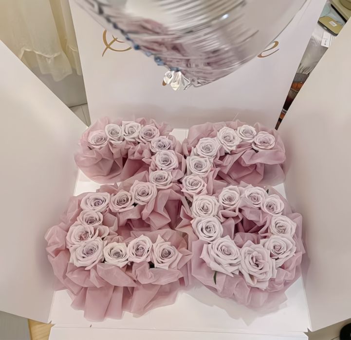 Цветы цифра Мыльные розы