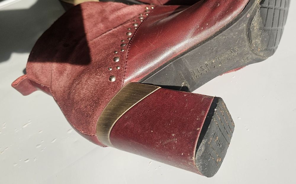 Боти естествен велур