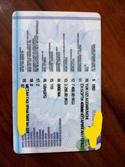 Gaz 53 yuk o‘zi ag‘daruvchi. 92 yil. Sotildi