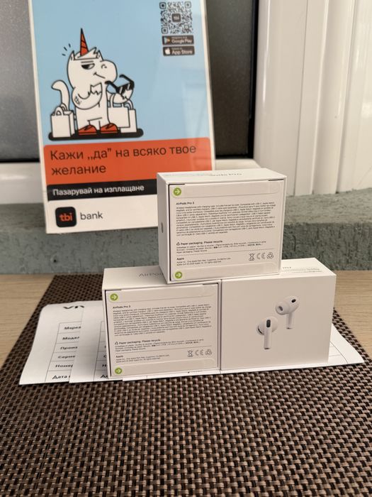 НОВИ! *ЛИЗИНГ* Apple AirPods Pro 3nd Gen USB-C Слушалки MagSafe 2025