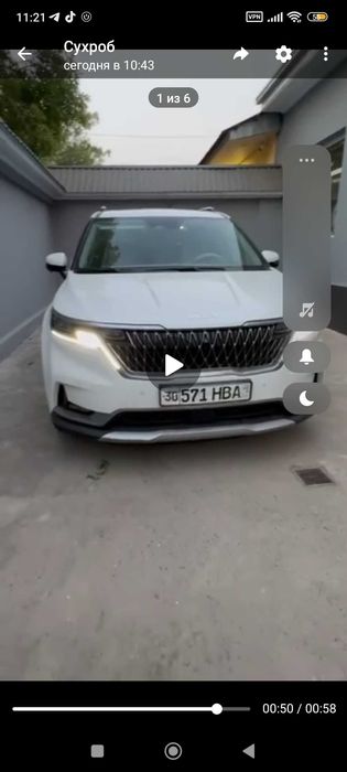 Kia carnival satiladi yangi