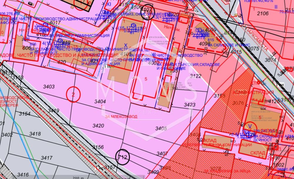 Парцел в София-СПЗ Слатина площ 5060 цена 999000