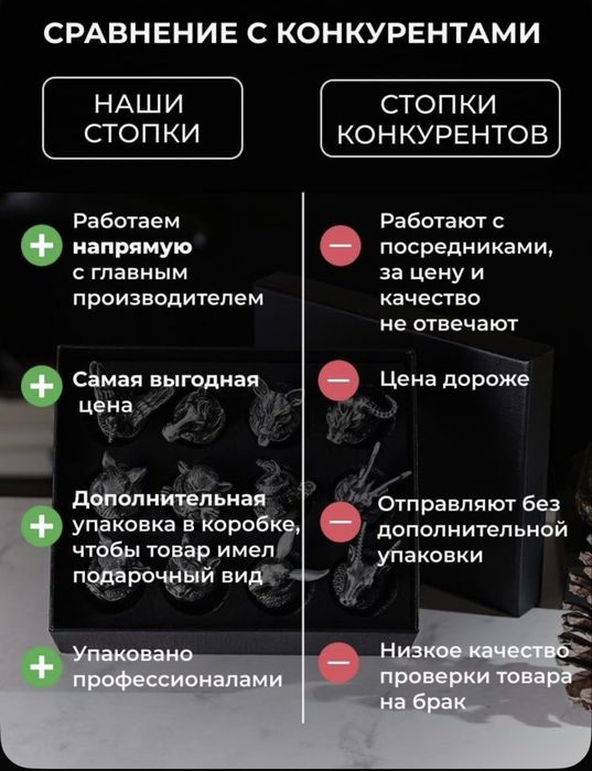 Подарочный набор сторок для водки