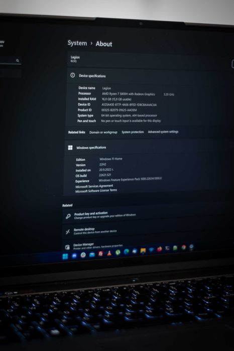 Lenovo legion 5 pro 16ach6h