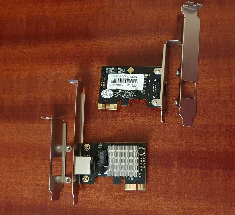 Placa de retea 2500 Mbps 2.5 Gbps GbE Intel i225-V / Realtek RTL8125B