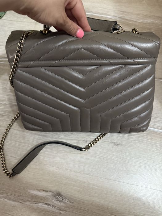 Ysl дамска чанта естенствена кожа