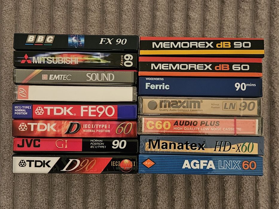 15 Casete Audio Noi TDK AGFA JVC BASF Memorex