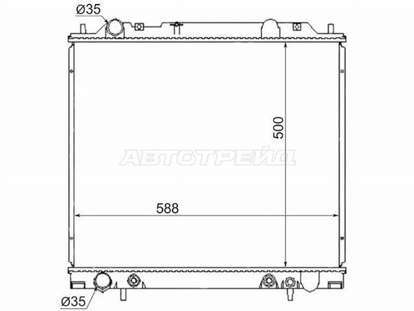 Радиатор Mitsubishi Delica