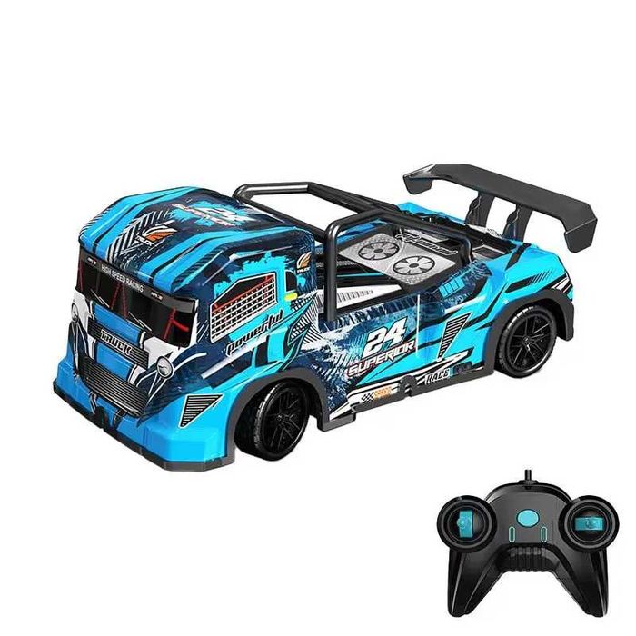 Пикап с дистанционно управление AiJH с LED осветление, Зелен и Син