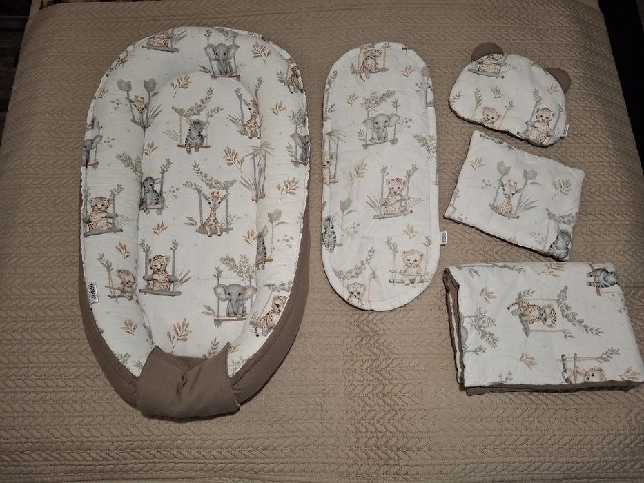 Бебешко гнездо  Happy Jungle Комплект от 5 части Comfort
