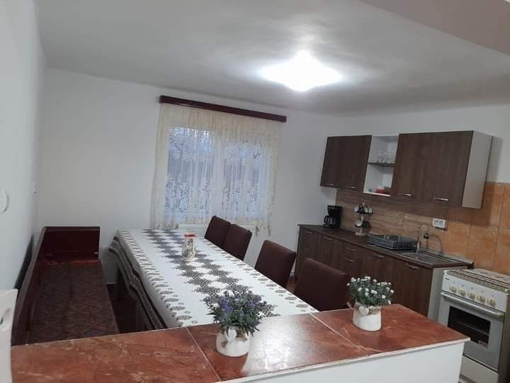 Cabana cu ciubar și piscina