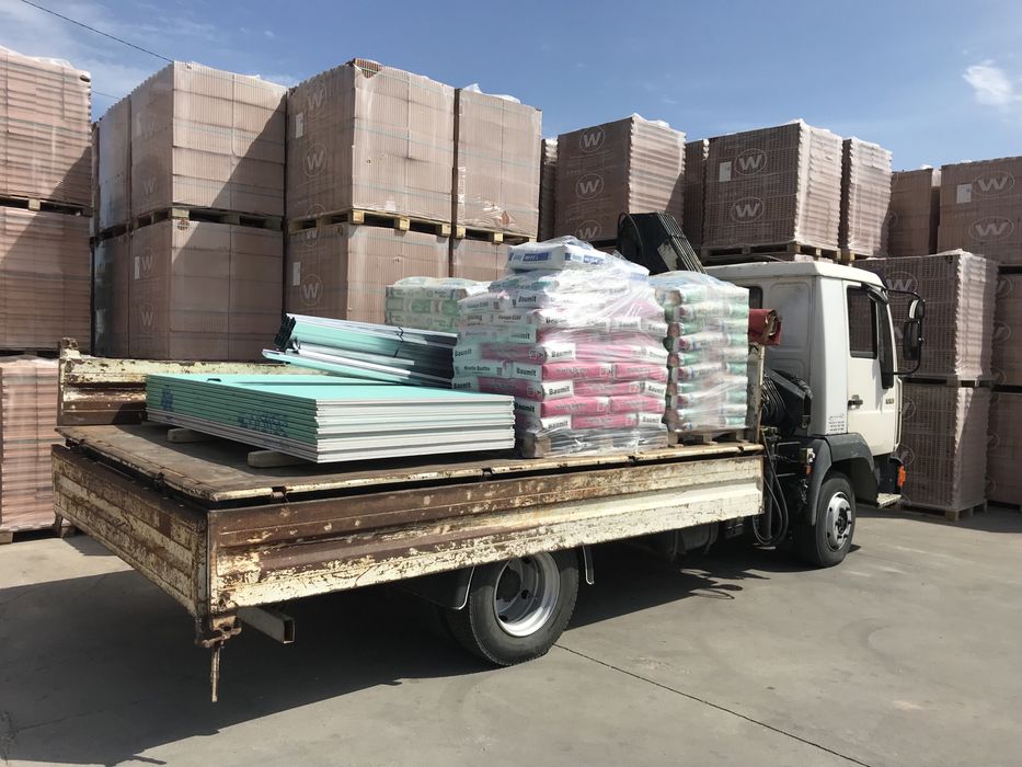 Камион с кран 7метра, бобкат, мини багер